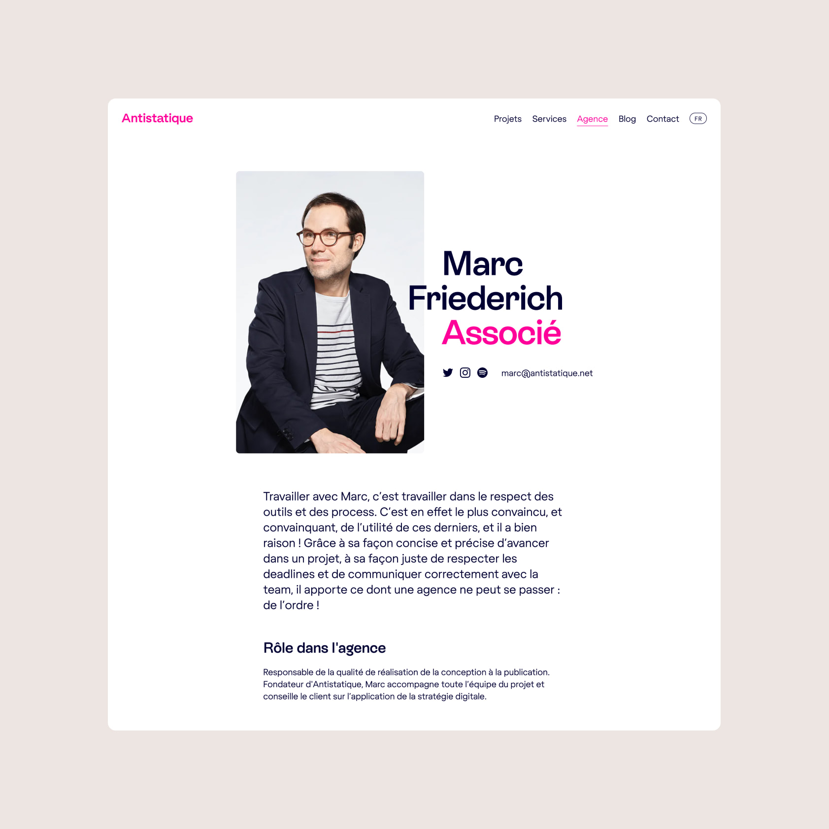 Détail d'un collaborateur d'Antistatique.
