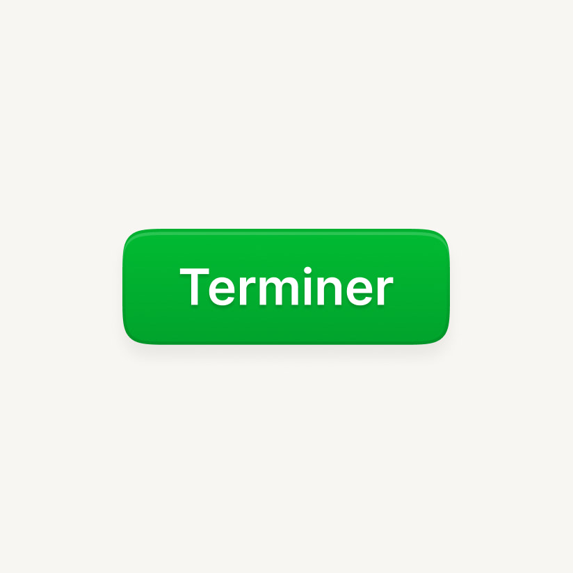 Bouton Terminer.