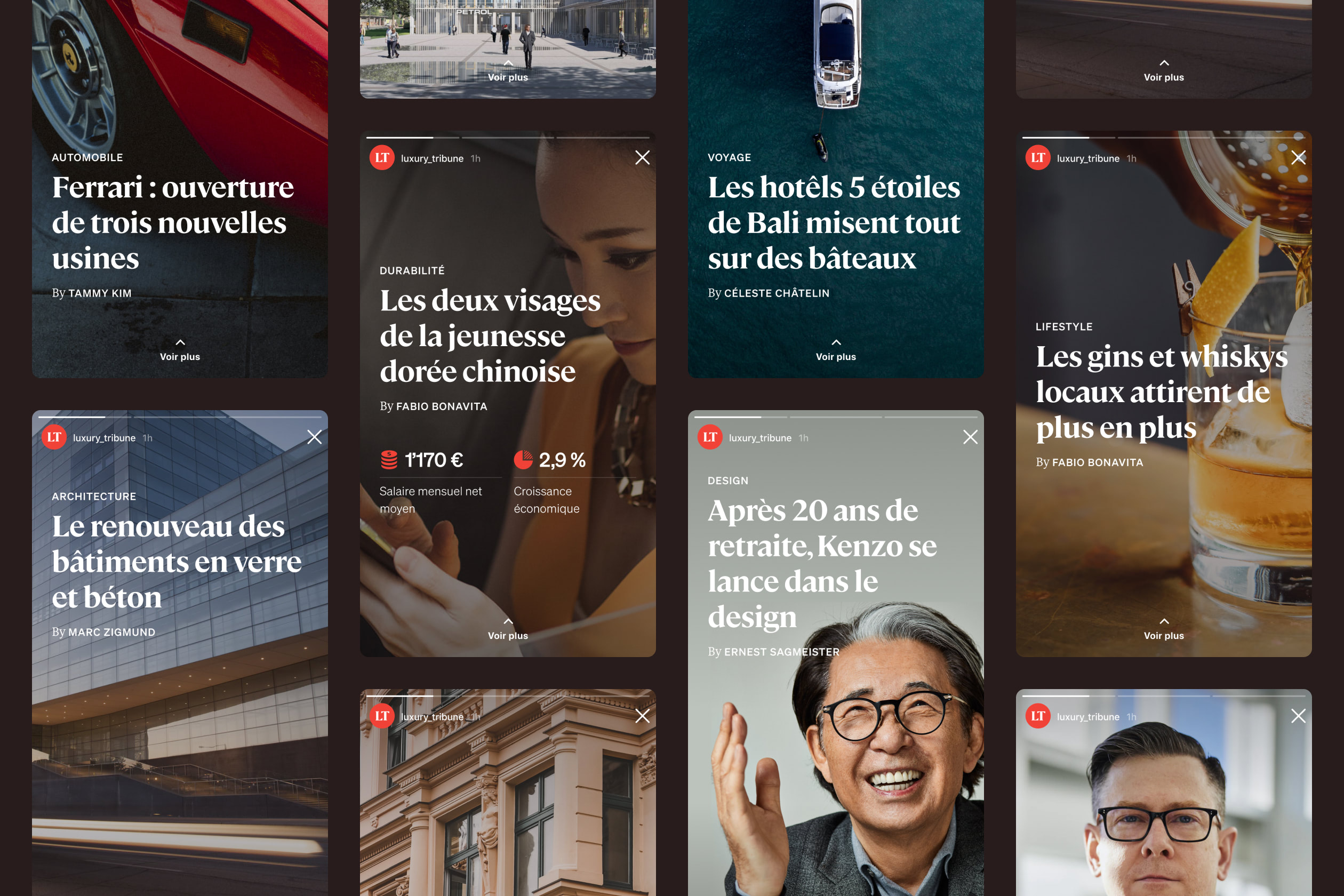 Page de détail d'un article.